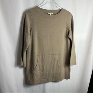 Eileen Fisher Organic Cotton pullover sweatshirt top size xs 1093